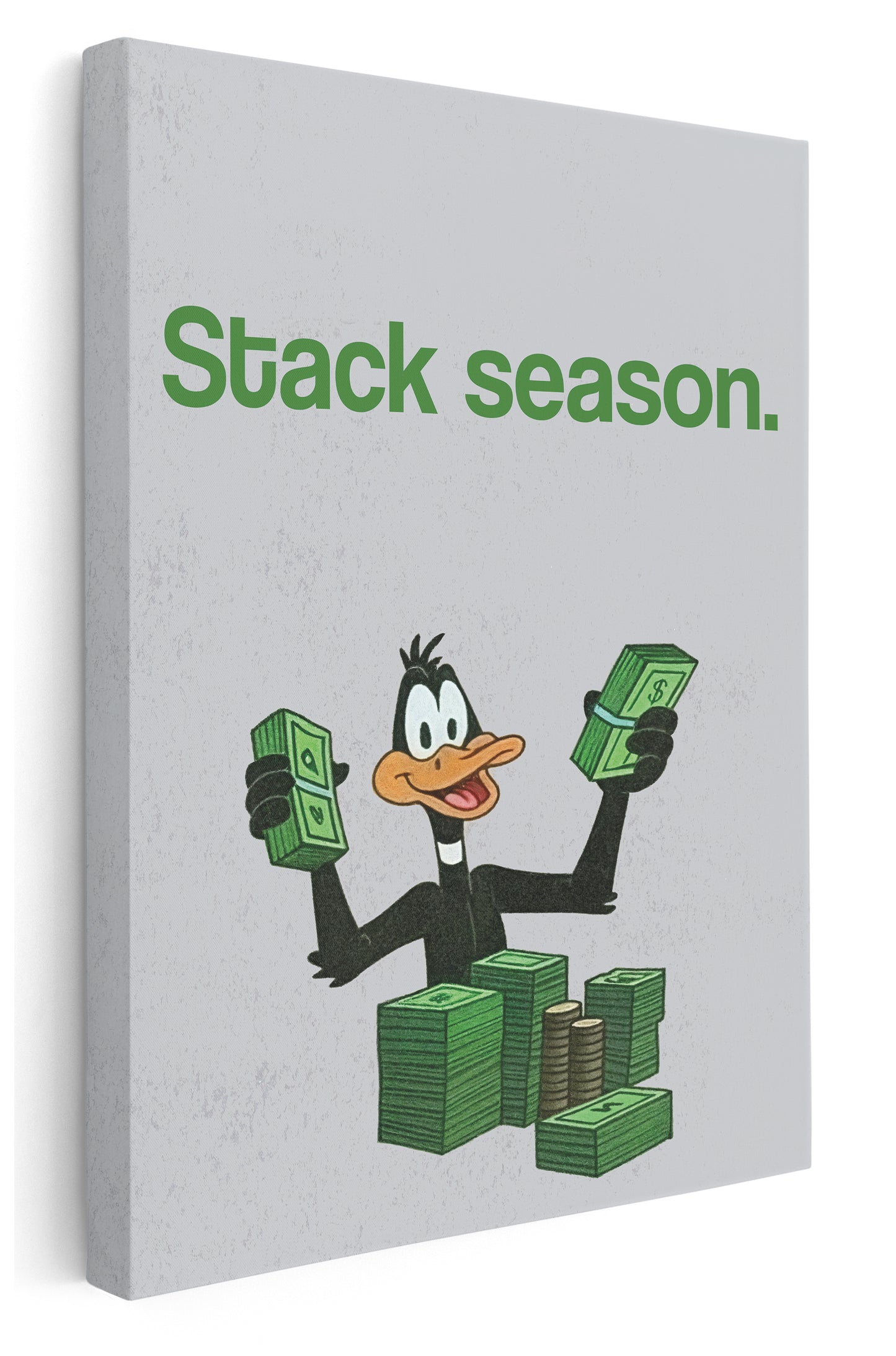 Stack Season Canvas Art Print - Framed Picture