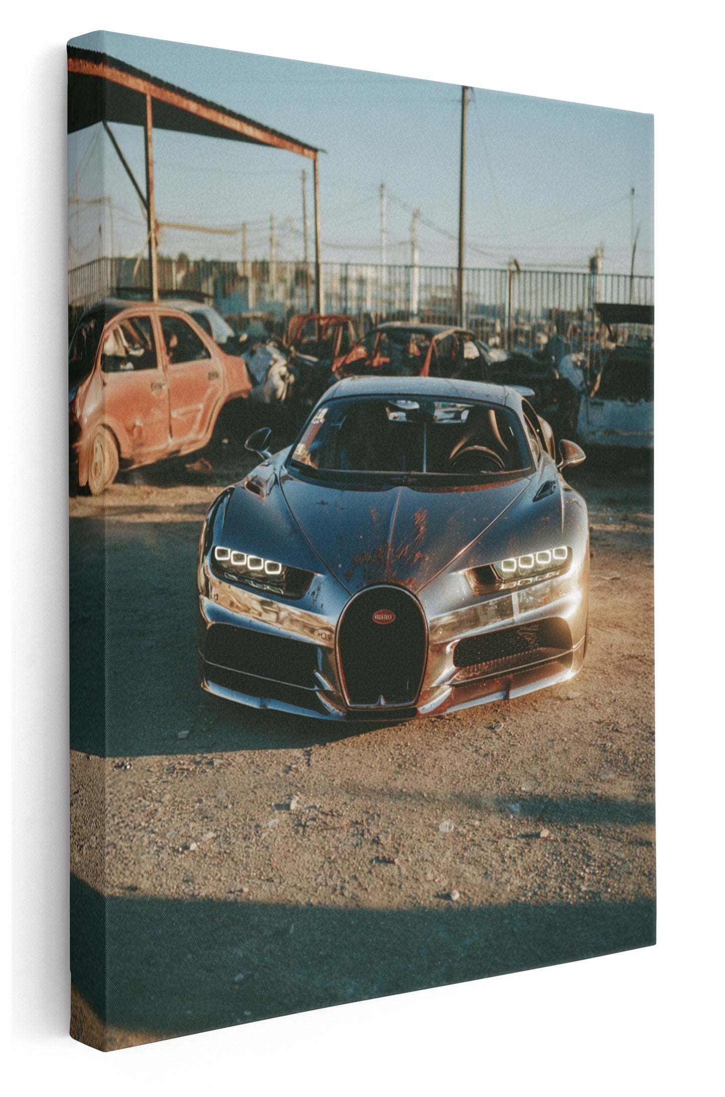 Bugatti Scrap Yard Canvas Art Print - Framed Picture - Home Decor - Ready to Hang (Copy)