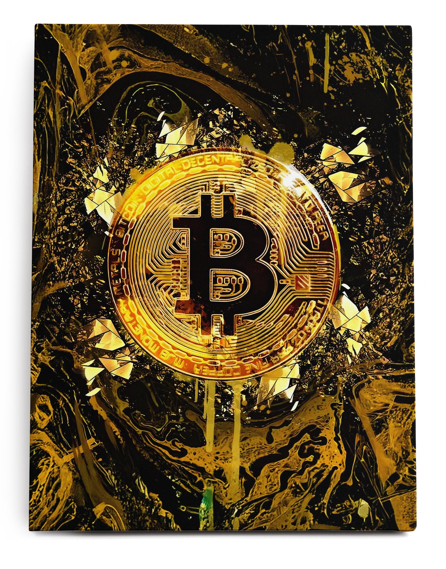 Bitcoin Canvas Art Print - Framed Picture - Home Decor - Ready to Hang