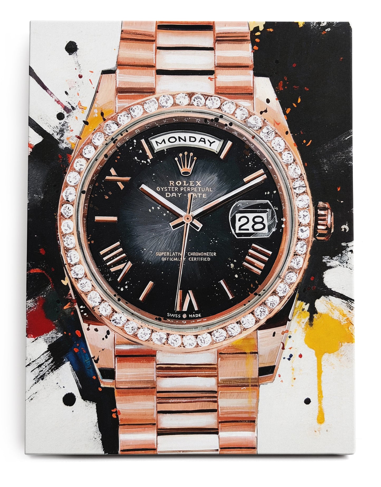 Rolex Ombré Canvas Art Print - Framed Picture - Home Decor