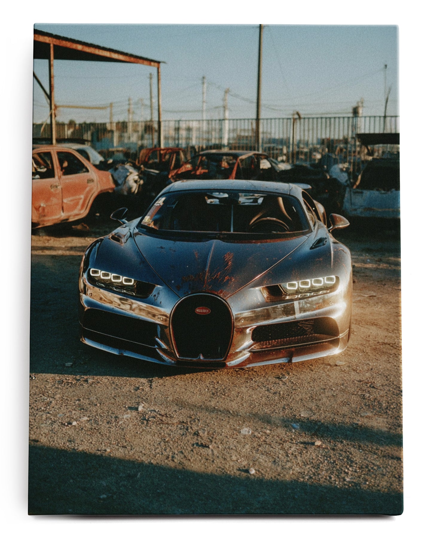Bugatti Scrap Yard Canvas Art Print - Framed Picture - Home Decor - Ready to Hang (Copy)