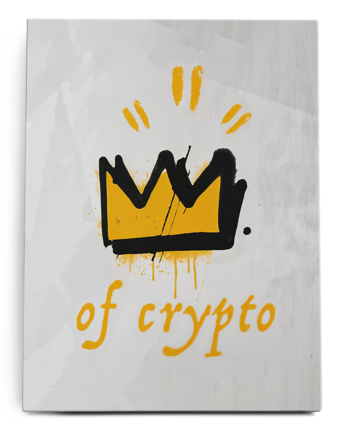 King Of Crypto Canvas Art Print - Framed Picture - Home Decor