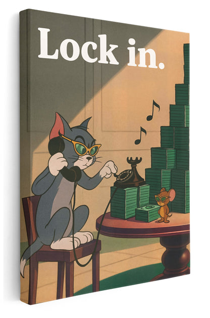 Lock In Canvas Art Print  - Framed Picture