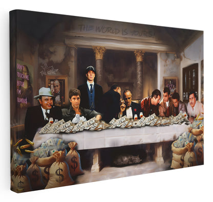 The Gangster Supper Canvas Art Print  - Framed Picture - Home Decor - Ready to Hang