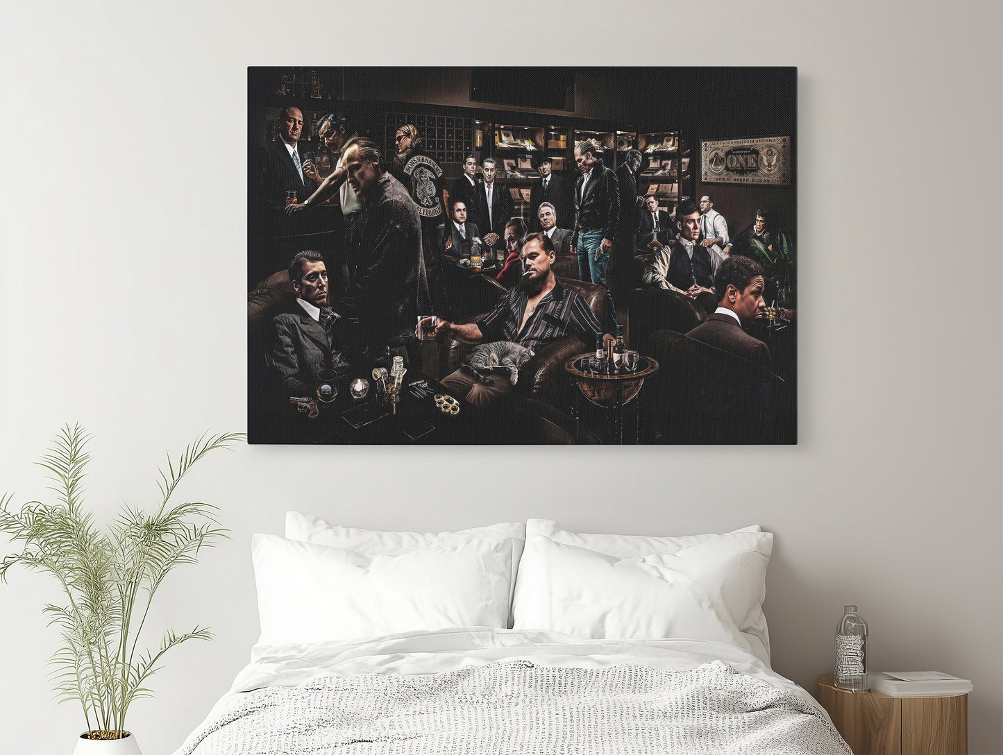 Movie Mafia Canvas Art: Gangster Legends Print, Ready to Hang