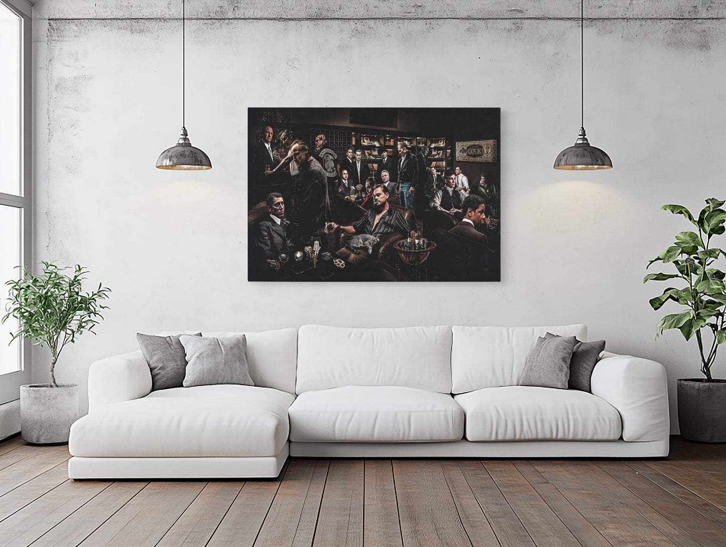 Movie Mafia Canvas Art: Gangster Legends Print, Ready to Hang