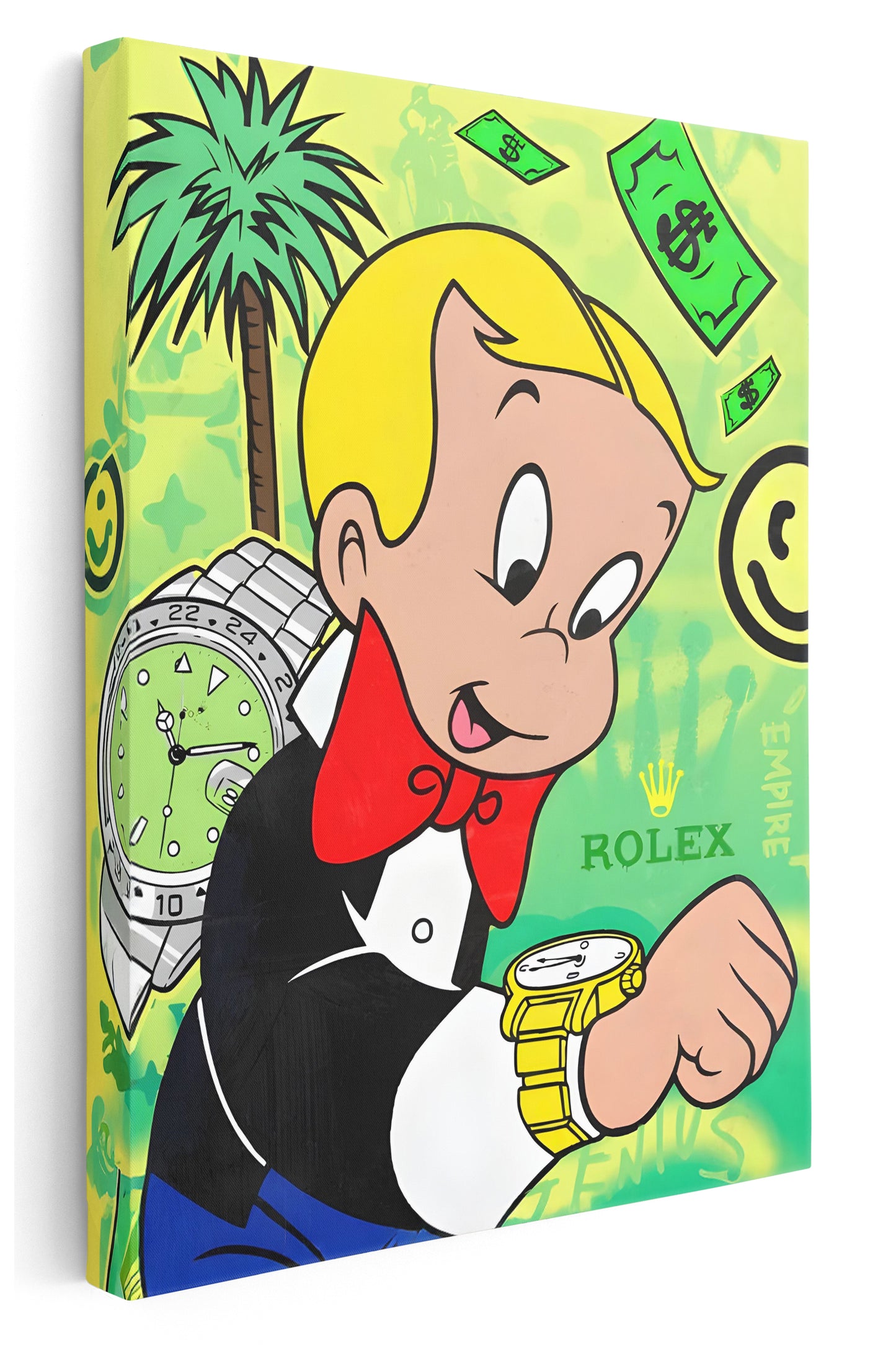 Richie Rich Rolex Canvas Art Print  - Framed Picture - Home Decor