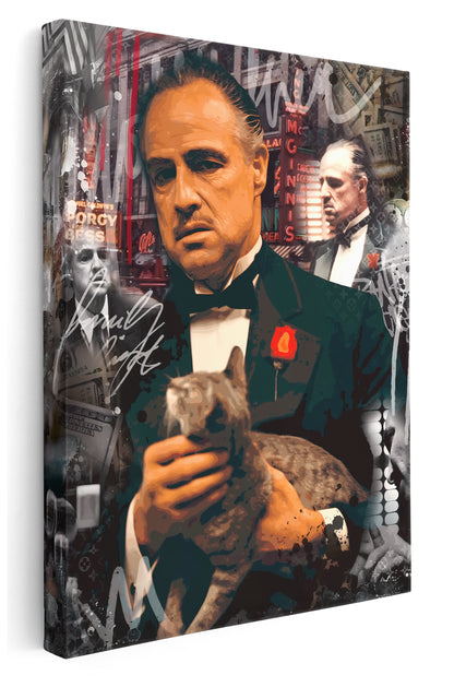 The Godfather Motivational Canvas Art Print  - Framed Picture - Home Decor - Ready to Hang