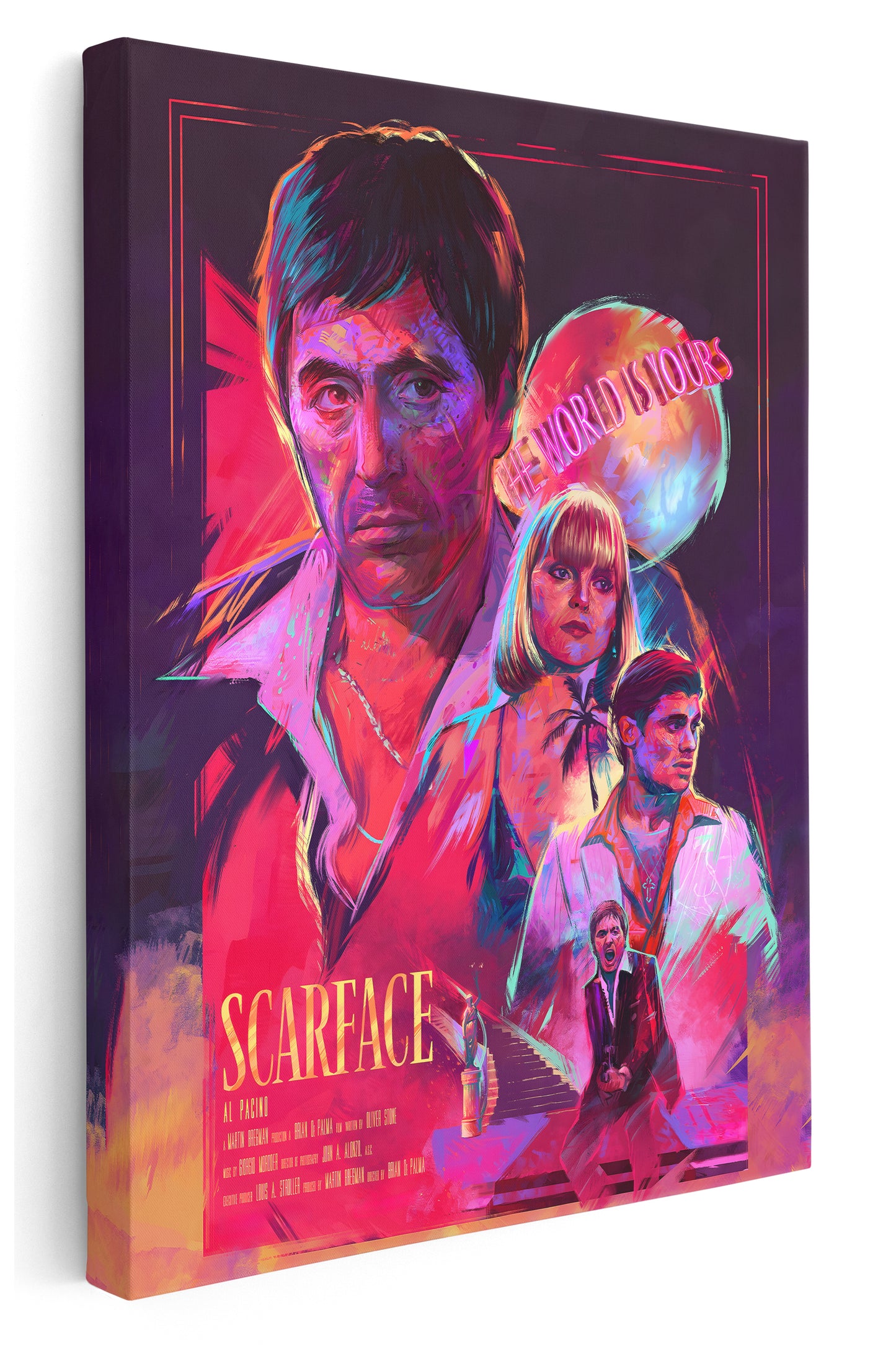 Scarface Movie Poster Canvas Art Print  - Framed Picture - Home Decor