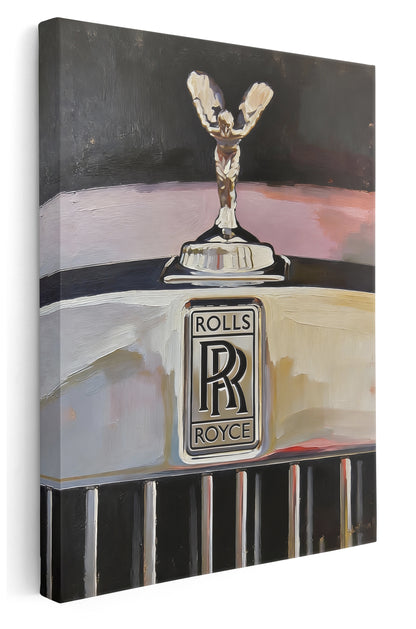 Rolls Royce Painting Canvas Art Print  - Framed Picture - Home Decor