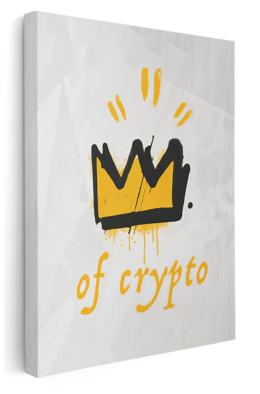 King Of Crypto Canvas Art Print  - Framed Picture - Home Decor