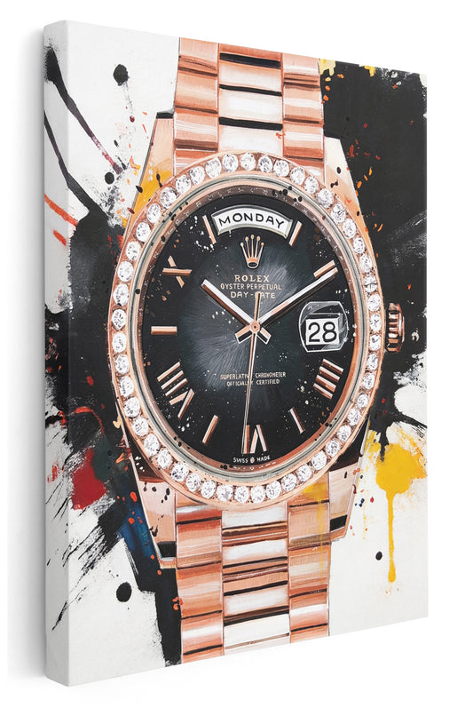Rolex Ombré Canvas Art Print  - Framed Picture - Home Decor