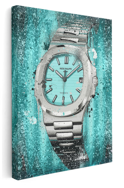 Patek Philippe Tiffany Watch Inspirational Canvas Art Print  - Framed Picture - Home Decor - Ready to Hang