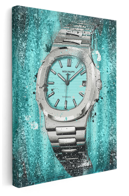 Patek Philippe Tiffany Watch Inspirational Canvas Art Print  - Framed Picture - Home Decor - Ready to Hang