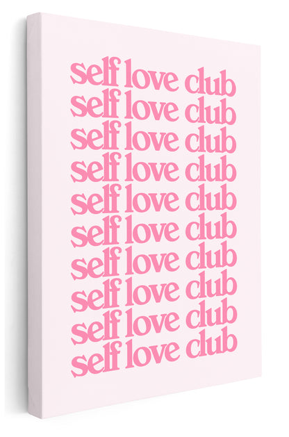 Self Love Club Canvas Art Print  - Framed Picture - Home Decor