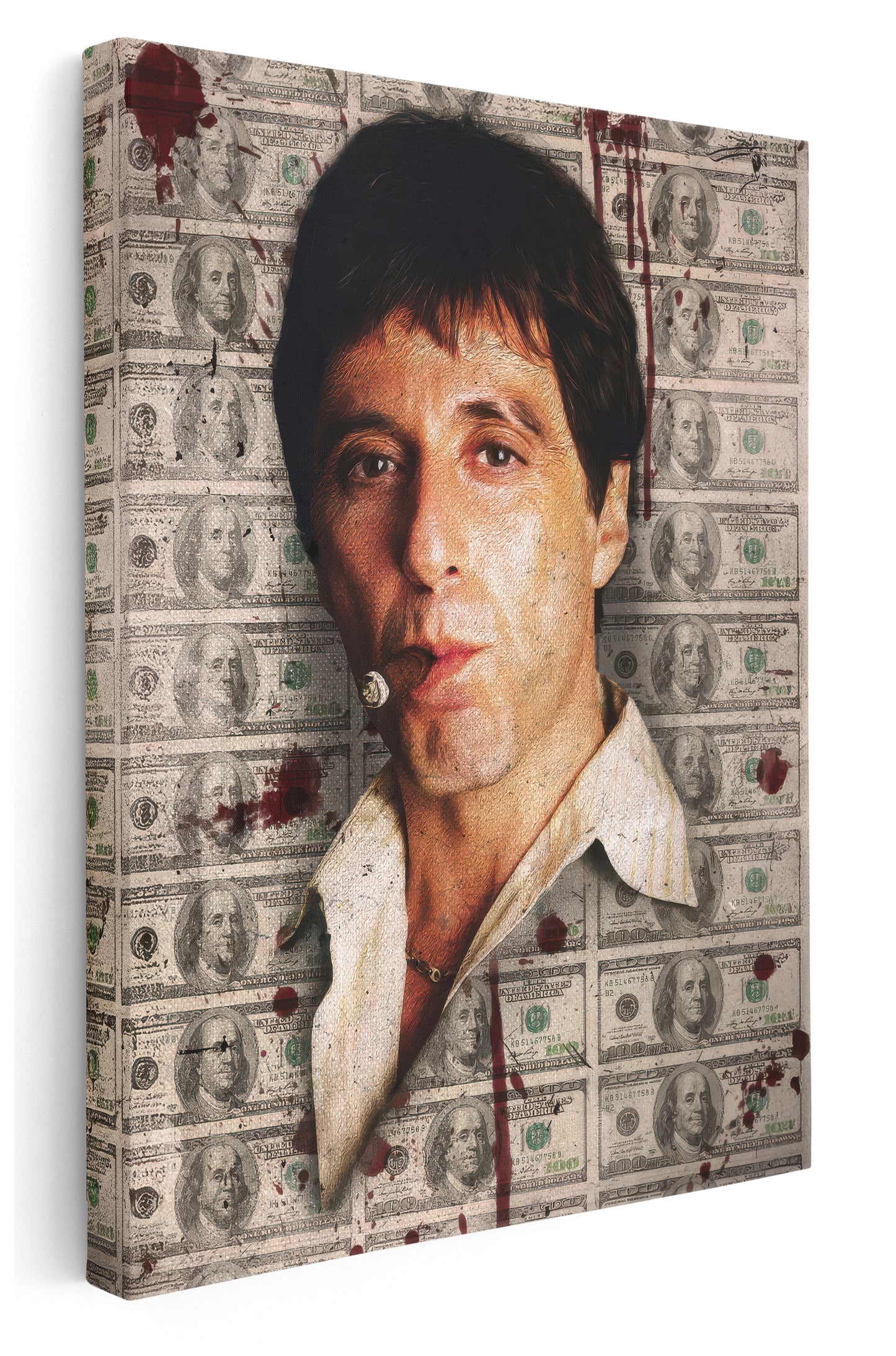 Scarface Tony Montana Money Canvas Art Print  - Framed Picture - Home Decor - Ready to Hang