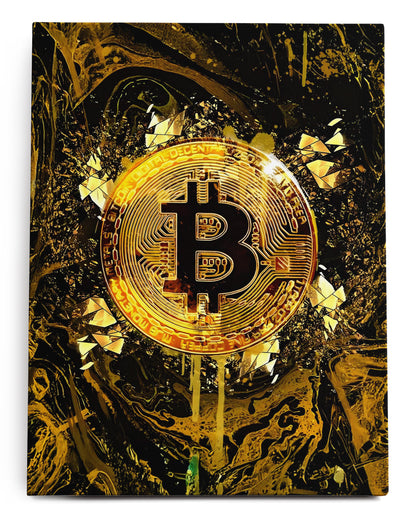 Bitcoin Canvas Art Print  - Framed Picture - Home Decor - Ready to Hang