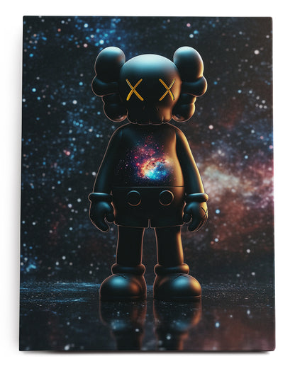 Kaws Space Canvas Art Print  - Framed Picture