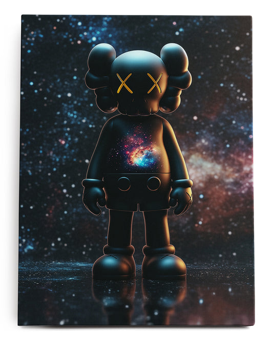 Kaws Space Canvas Art Print  - Framed Picture