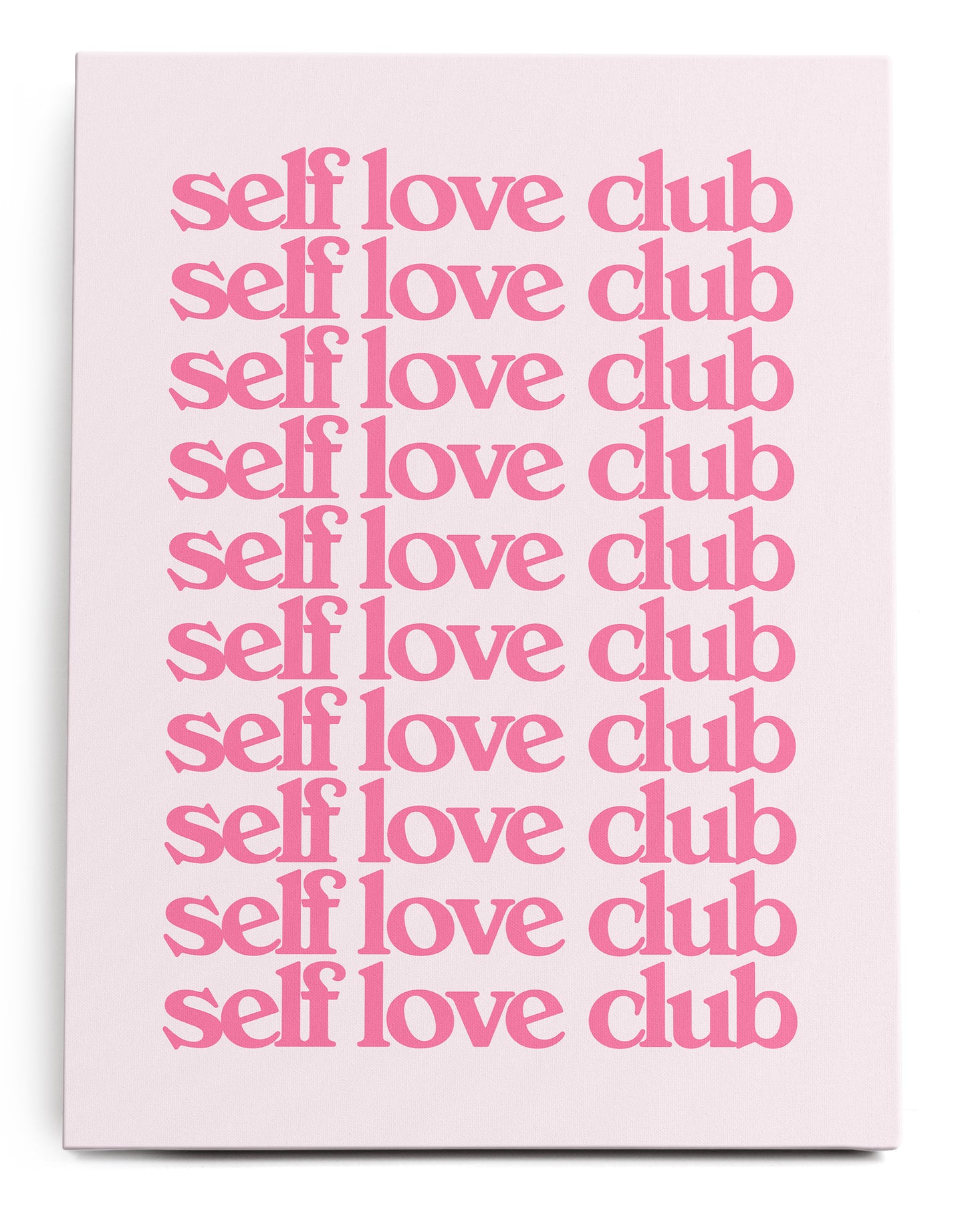 Self Love Club Canvas Art Print  - Framed Picture - Home Decor