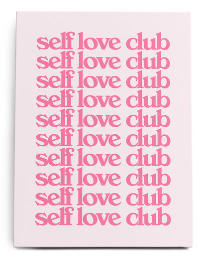 Self Love Club Canvas Art Print  - Framed Picture - Home Decor