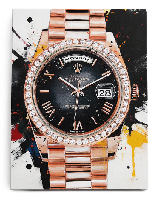 Rolex Ombré Canvas Art Print  - Framed Picture - Home Decor