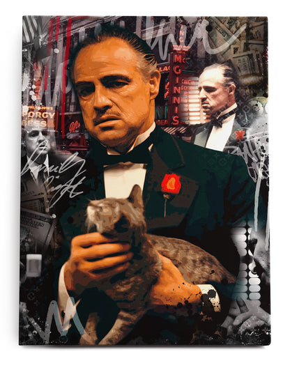 The Godfather Motivational Canvas Art Print  - Framed Picture - Home Decor - Ready to Hang